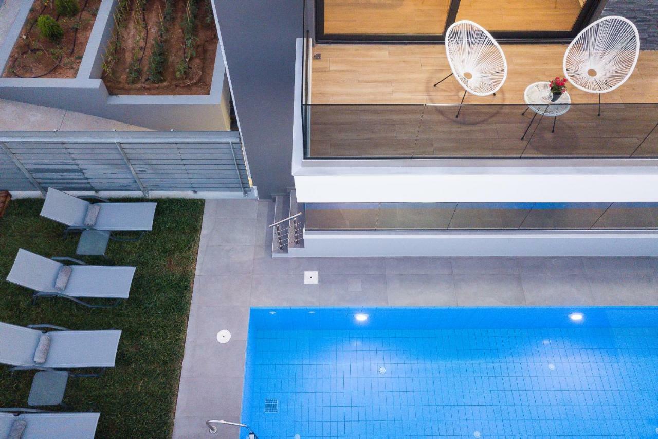 Nisos Villa, Pool & Heated Spawhirlpool, Walking To Beach, By Thinkvilla Sfáka Exteriör bild