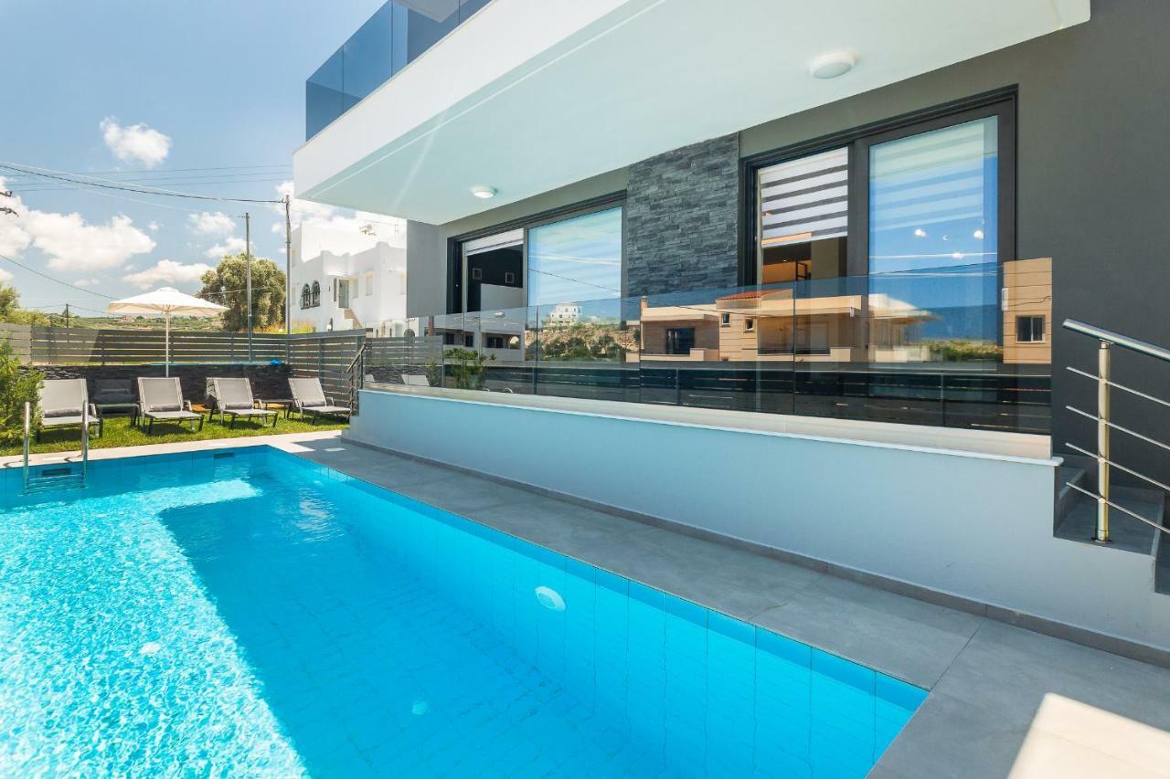 Nisos Villa, Pool & Heated Spawhirlpool, Walking To Beach, By Thinkvilla Sfáka Exteriör bild