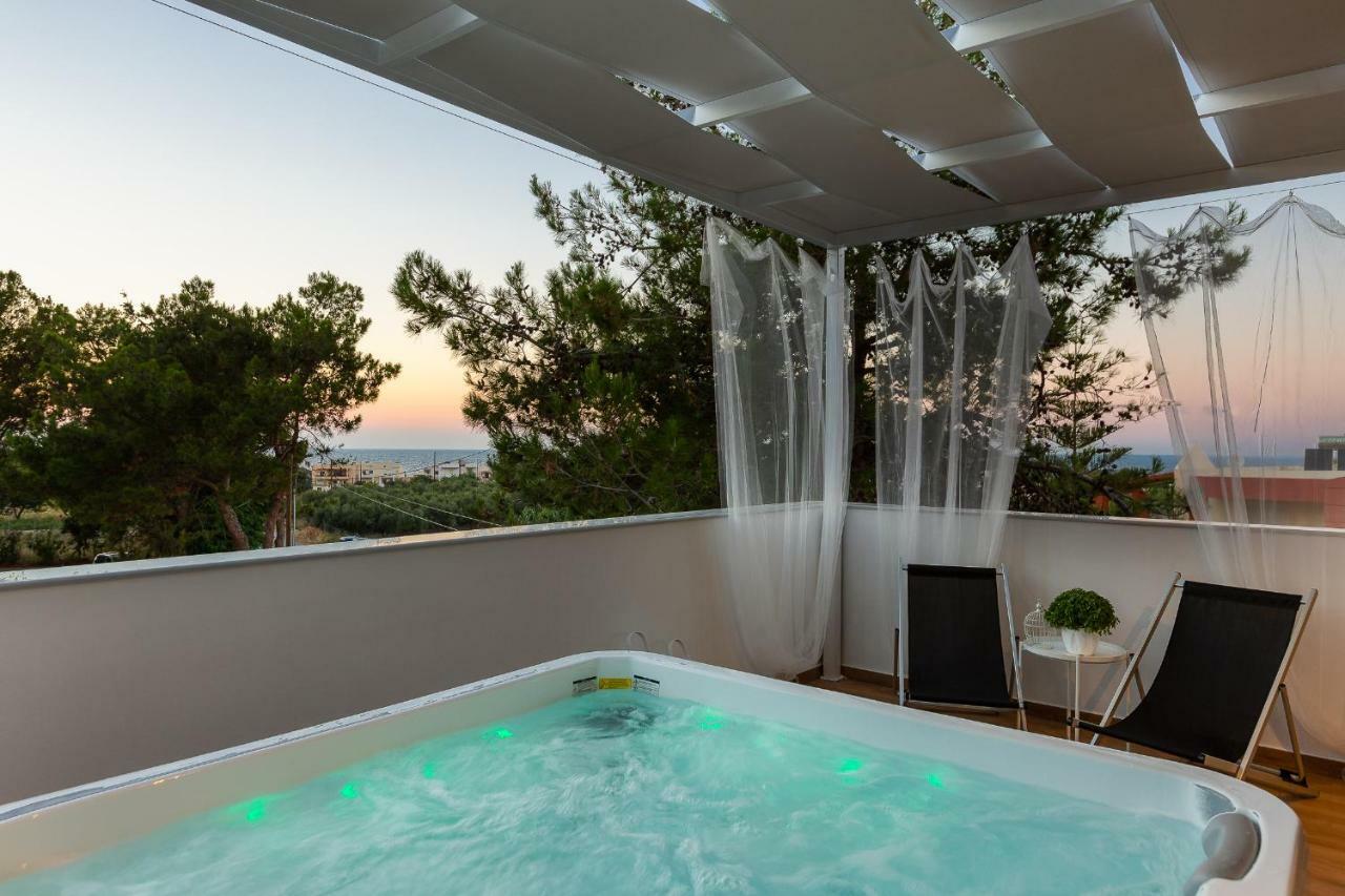 Nisos Villa, Pool & Heated Spawhirlpool, Walking To Beach, By Thinkvilla Sfáka Exteriör bild