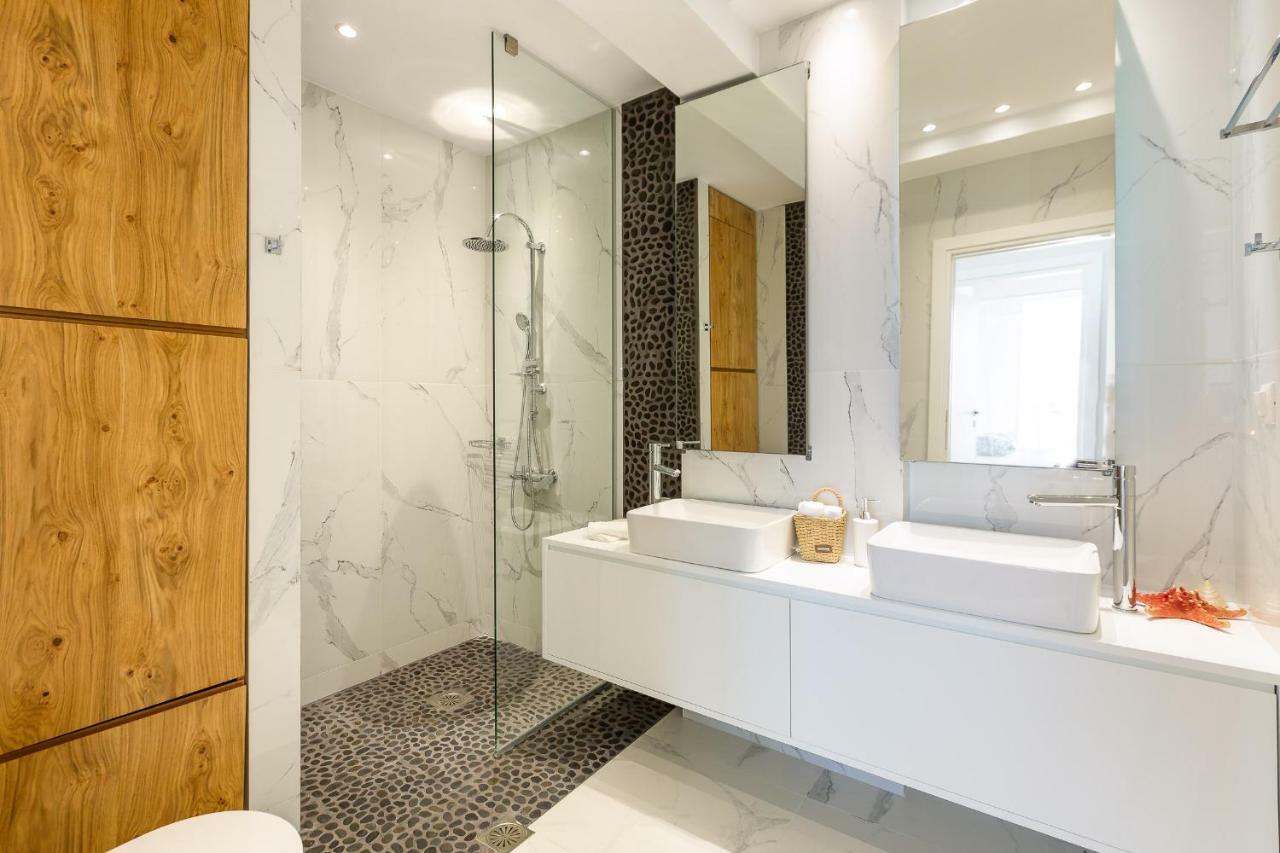 Nisos Villa, Pool & Heated Spawhirlpool, Walking To Beach, By Thinkvilla Sfáka Exteriör bild